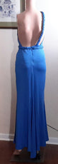 SheIn Clothing, Shoes & Accessories:Women:Women's Clothing:Dresses Shein Size XS Blue Maxi Open Back Dress with a Braided Rear Strap ~ NWOT