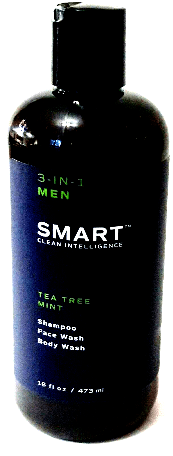 SMART Clean Intelligence Health & Beauty:Hair Care & Styling:Shampoos & Conditioners 2x3 in 1 Men SMART Clean Intelligence Tea Tree Mint Shampoo/Face/Body Wash 16 oz