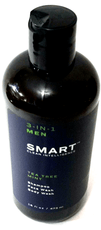 SMART Clean Intelligence Health & Beauty:Hair Care & Styling:Shampoos & Conditioners 2x3 in 1 Men SMART Clean Intelligence Tea Tree Mint Shampoo/Face/Body Wash 16 oz