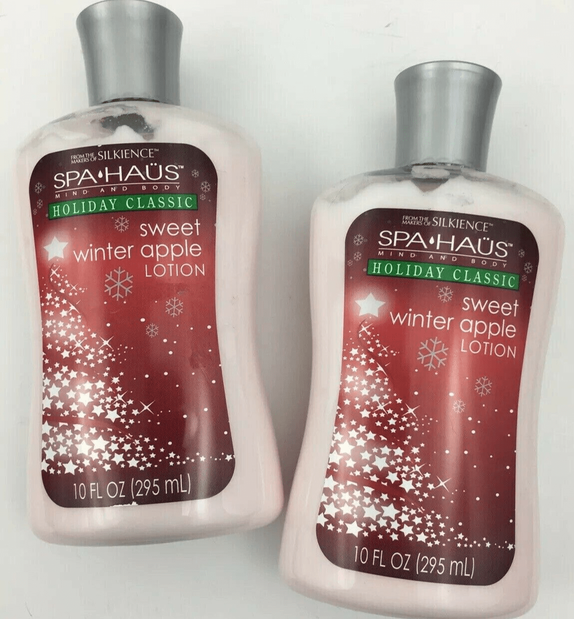 Spa Haus Mind and Body Health & Beauty:Other Health & Beauty 2 X Spa Haus Mind Body Silkience Sweet Winter Apple Scented Lotion ~ 10 fl oz Ea