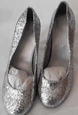 Vision Clothing, Shoes & Accessories:Women:Women's Shoes:Heels Womens Glitter Shoe Weddings, Party, Bridal High Heels, Formal Pumps,  9/10 New